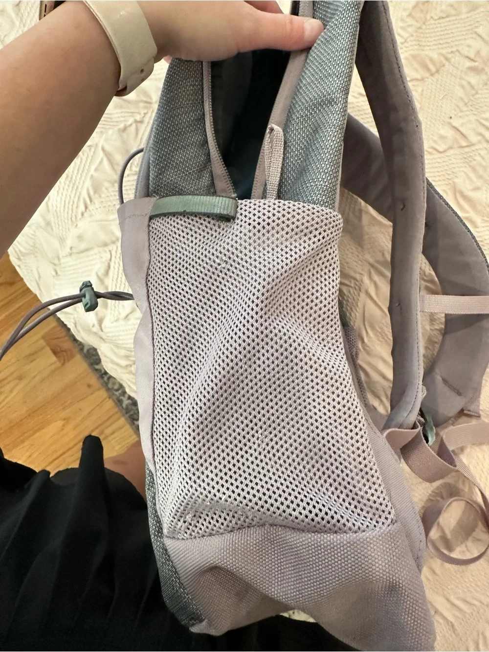 The North Face Jester Backpack in Gray and Mauve